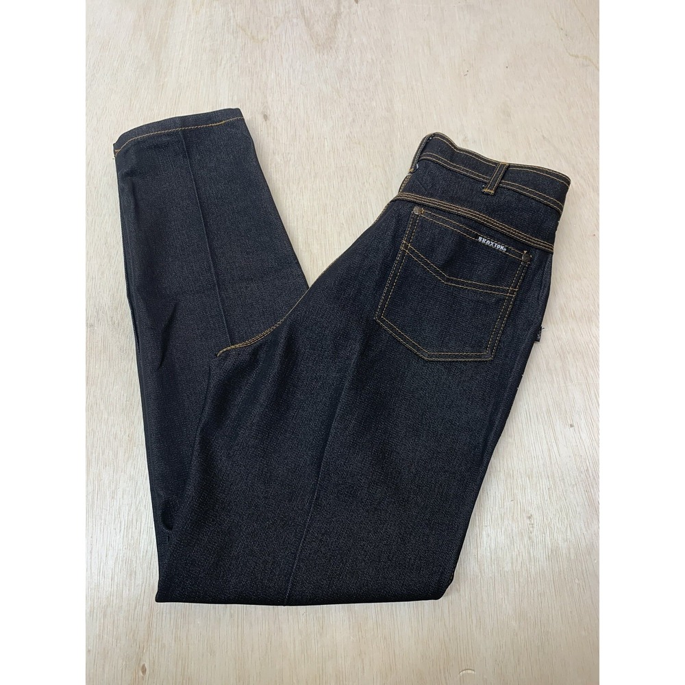 Braxton Jeans Womens Size 12 Approx‎ 28x31 Blue Straight Leg High Rise 80s Mom - Picture 3 of 8